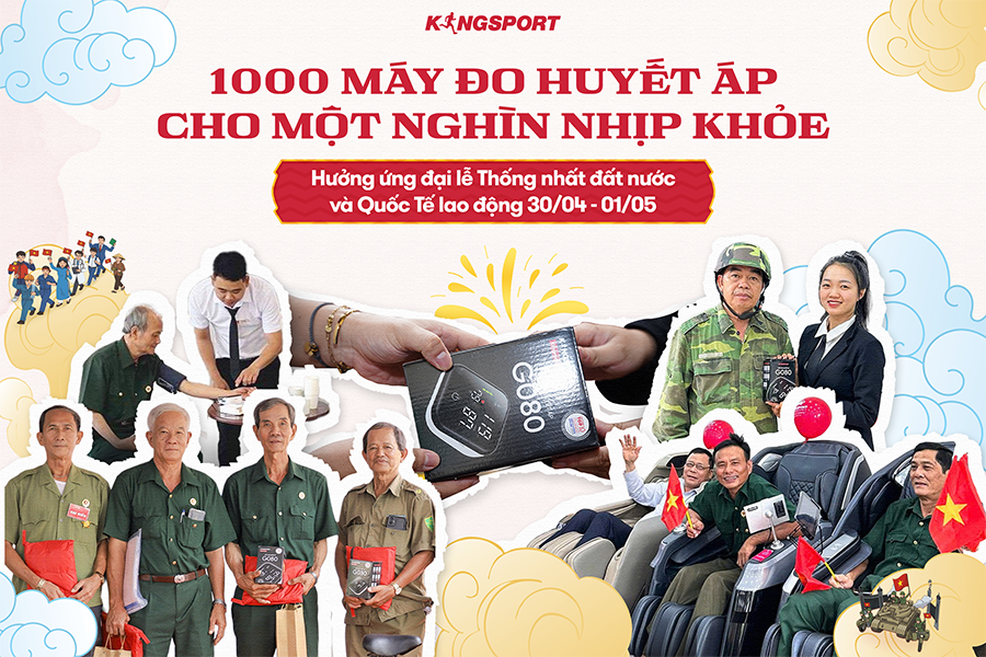 HÀNH TRÌNH “KHỎE MẠNH VIỆT NAM”: KINGSPORT TRAO TẶNG 2.000 THIẾT BỊ Y TẾ, LAN TỎA TRI ÂN DỊP ĐẠI LỄ